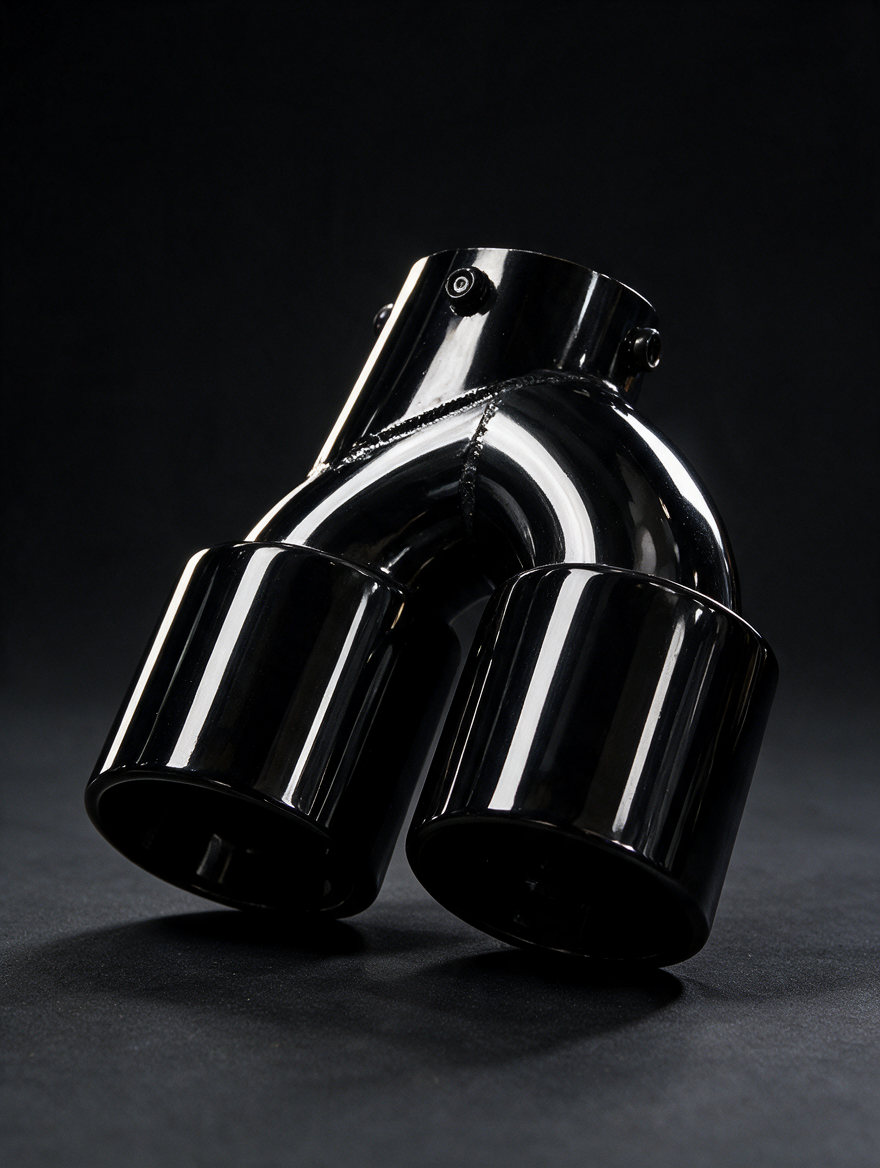 BMW 2/3/4 Series G42 G20/G21 G23 Black Stainless Steel Dual Muffler Tip (2019+)