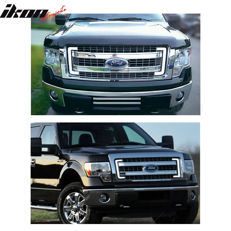 2009-2014 Ford F-150 LED White DRL Daytime Amber Turn Signal Light