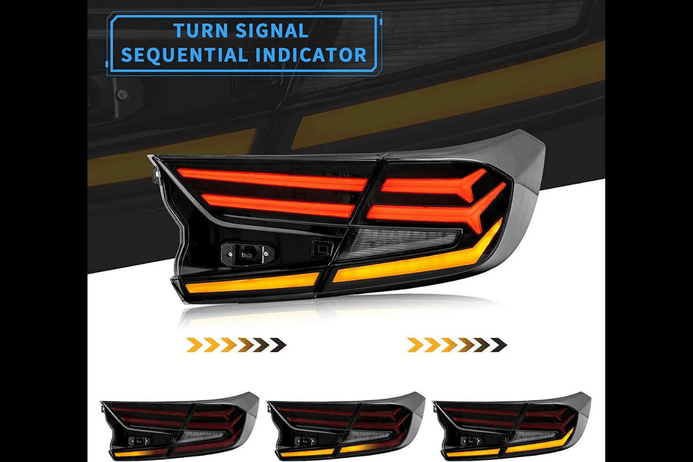 Honda Accord 10th Gen (CV1/CV2/CV3) Pre-Facelift Twin Line LED Tail Lights (2018-2021)