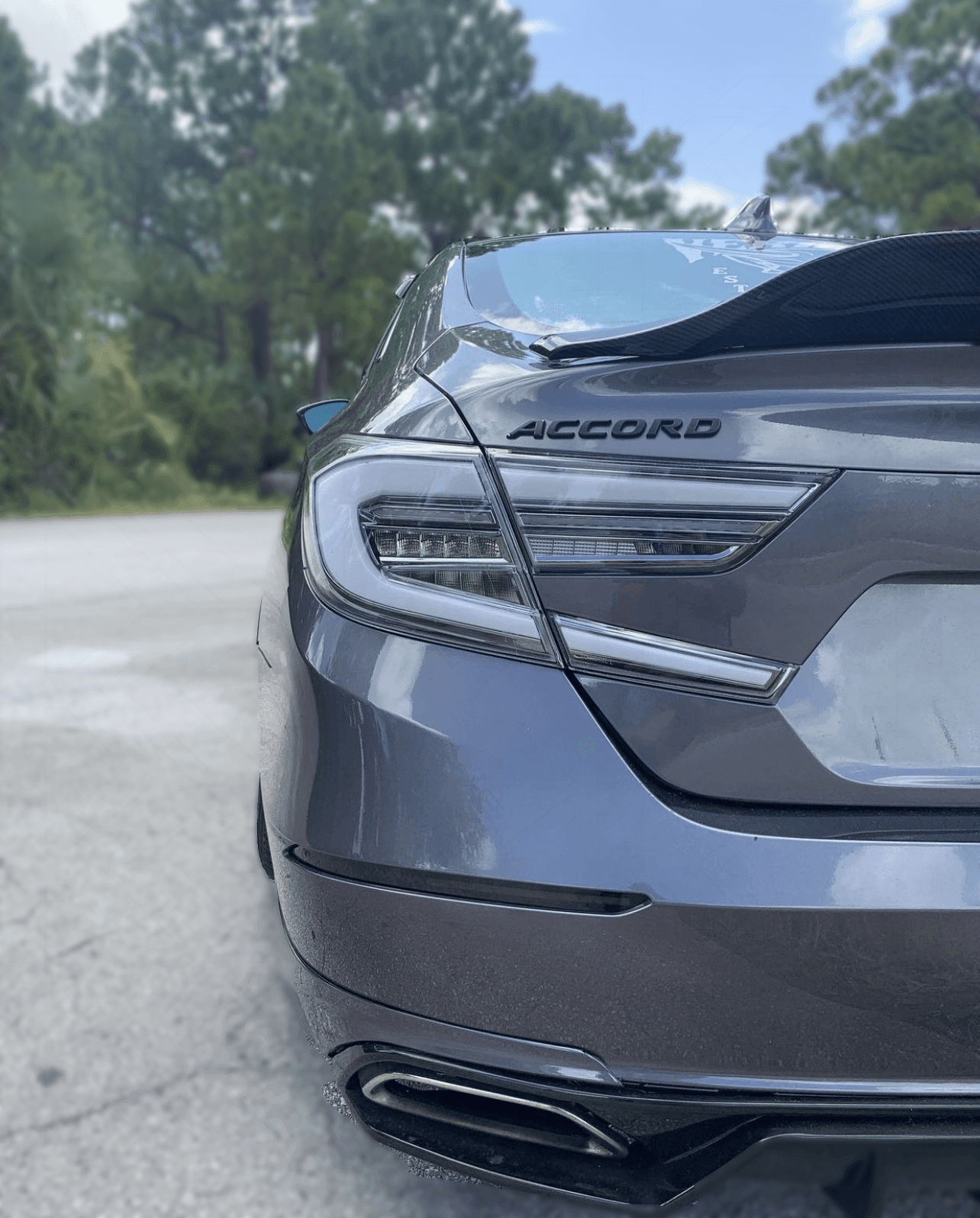 Honda Accord 10th Generation Clear Tail LED Lights (2017-2022)