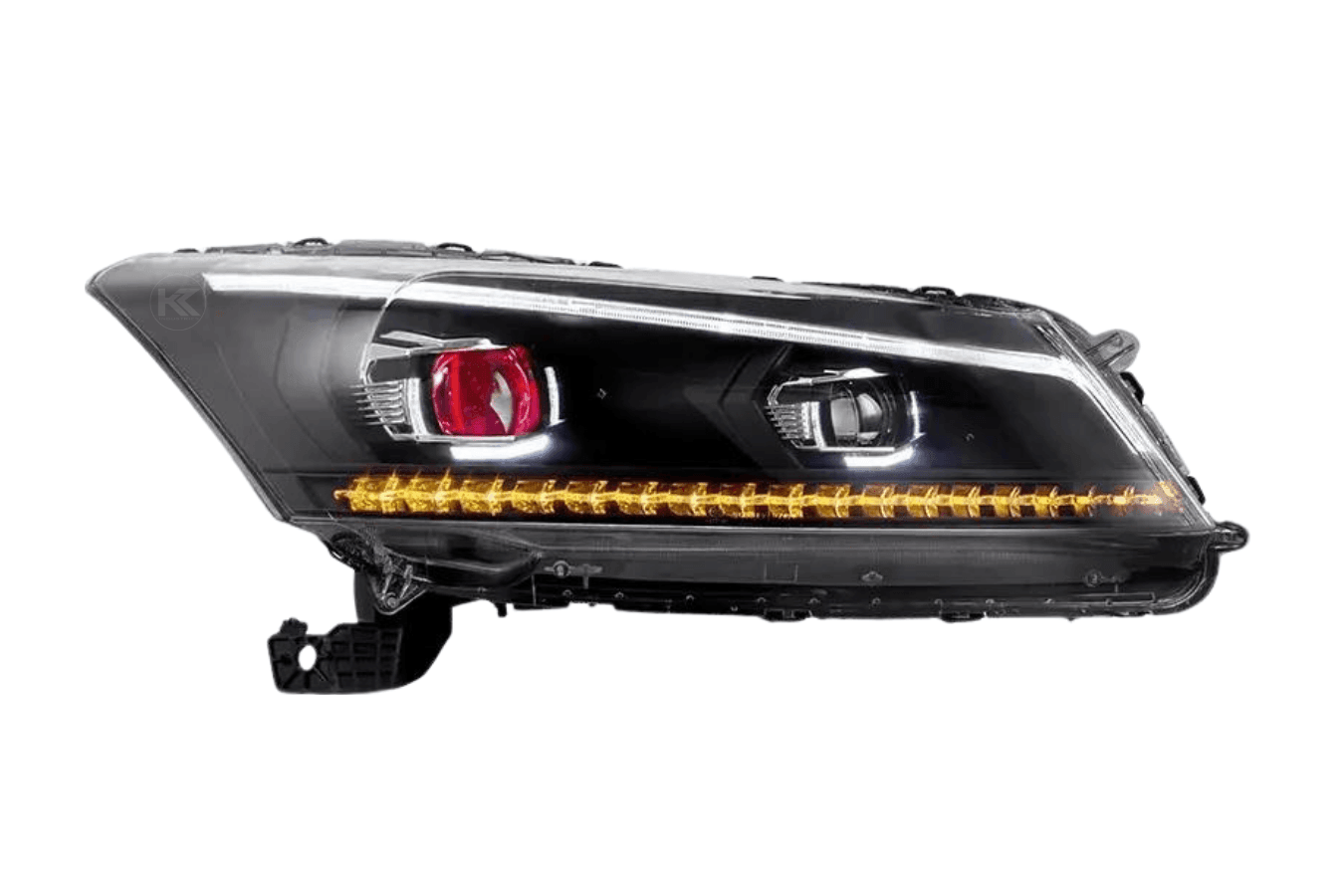 Honda Accord 8th Gen Inspired Black Demon Eyes and Ordinary Projector Headlights (2008-2012)