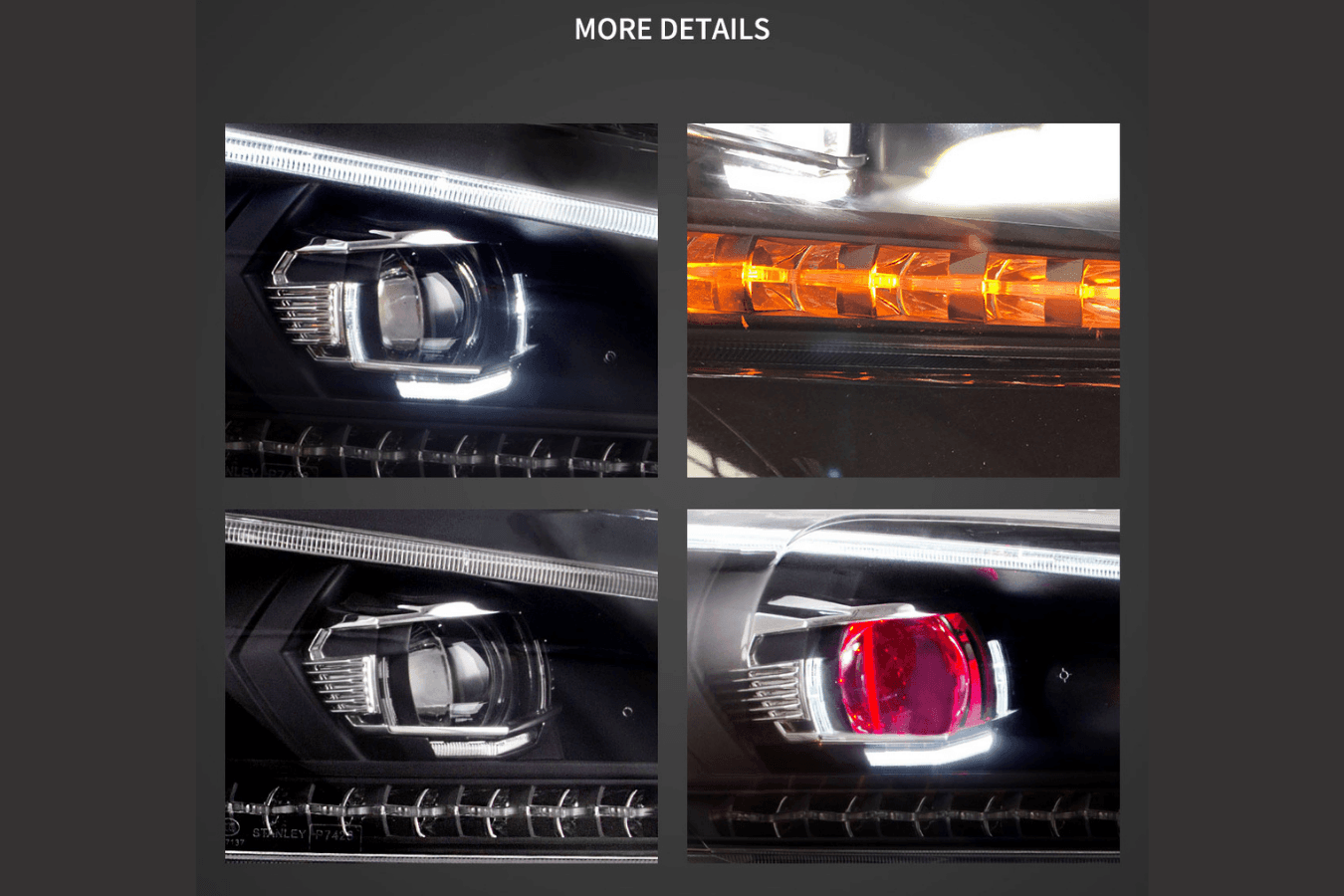 Honda Accord 8th Gen Inspired Black Demon Eyes and Ordinary Projector Headlights (2008-2012)