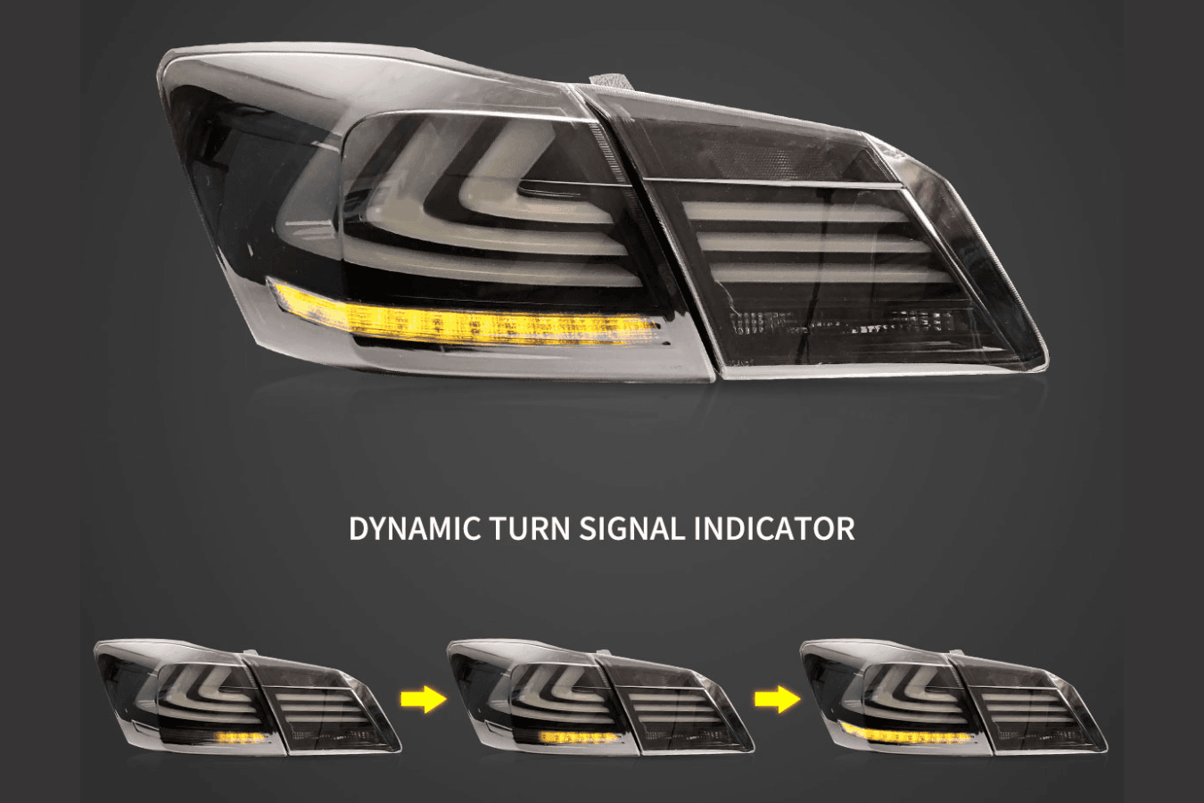 Honda Accord 9th Gen -Red,Red Smoked, Full Smoke- LED Tail Lights Upgrade (2013-2015)