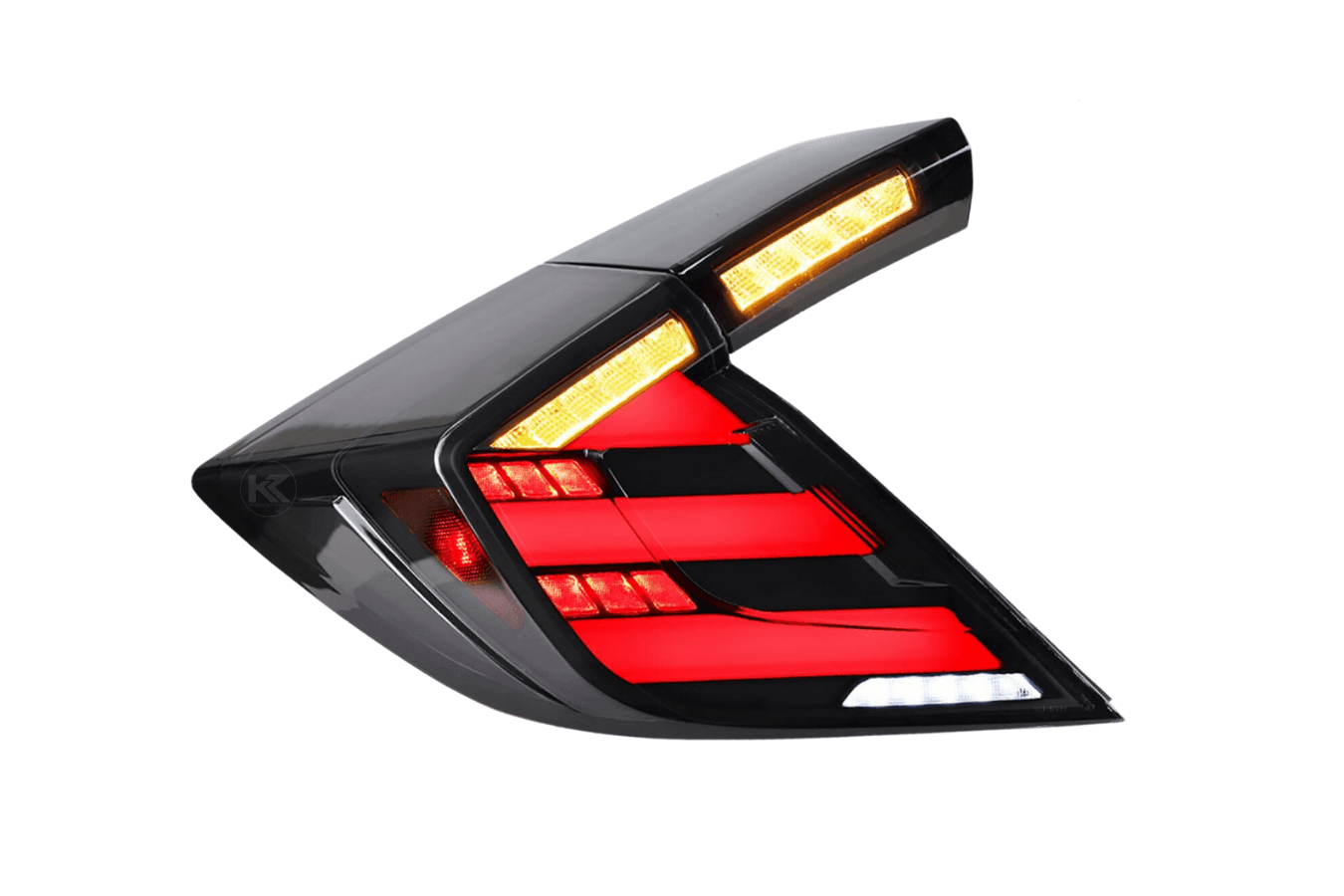 Honda Civic 10th Gen Hatchback and Type R Smoked Style LED Tail Lights Upgrade (2016-2021)