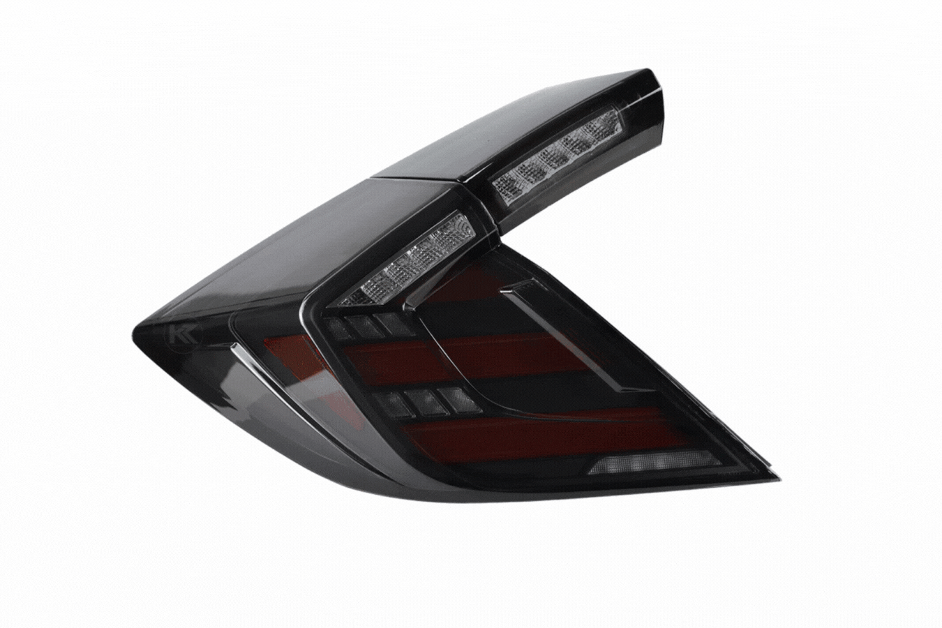 Honda Civic 10th Gen Hatchback and Type R Smoked Style LED Tail Lights Upgrade (2016-2021)