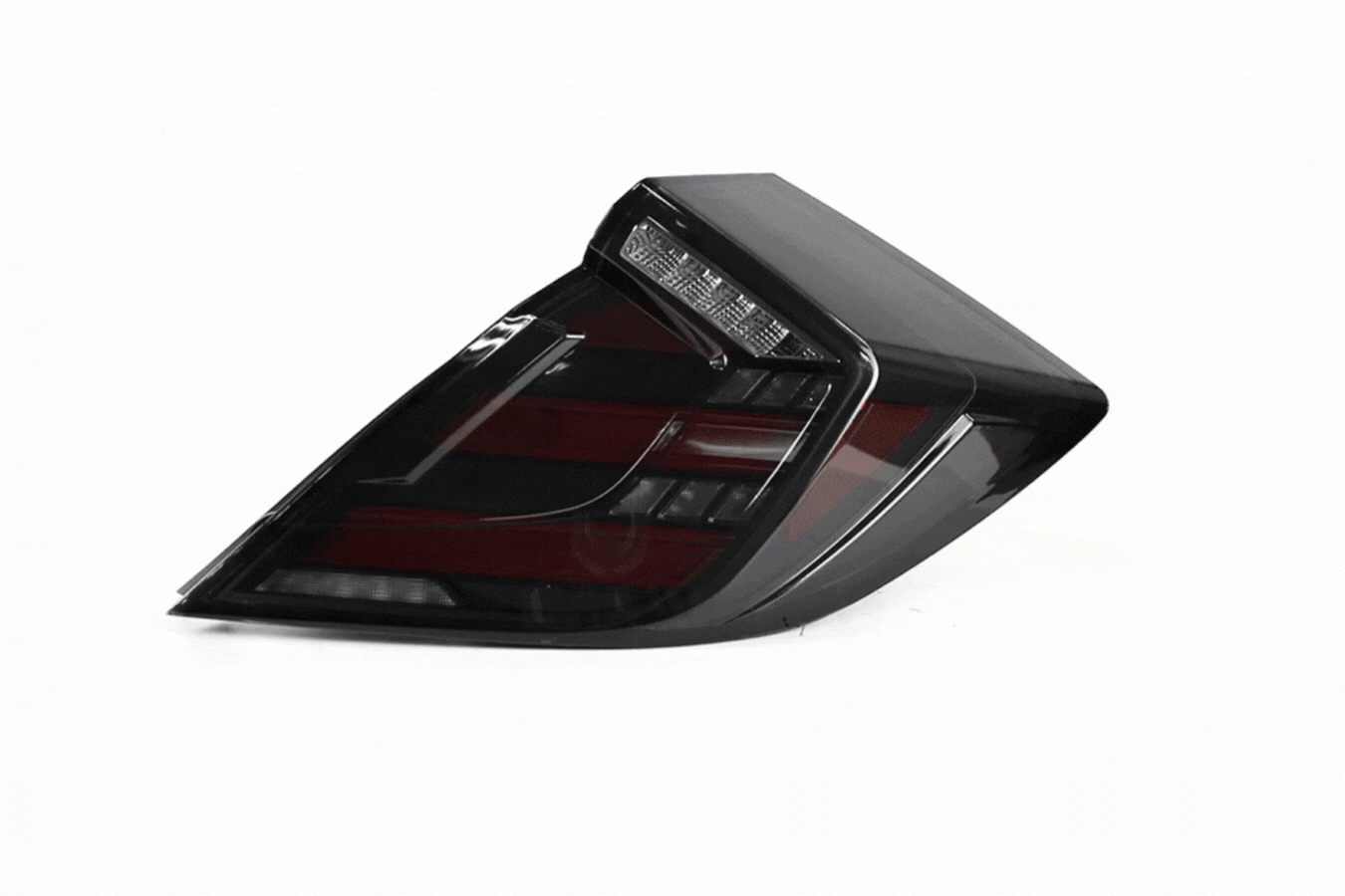 Honda Civic 10th Gen Hatchback and Type R Smoked Style LED Tail Lights Upgrade (2016-2021)