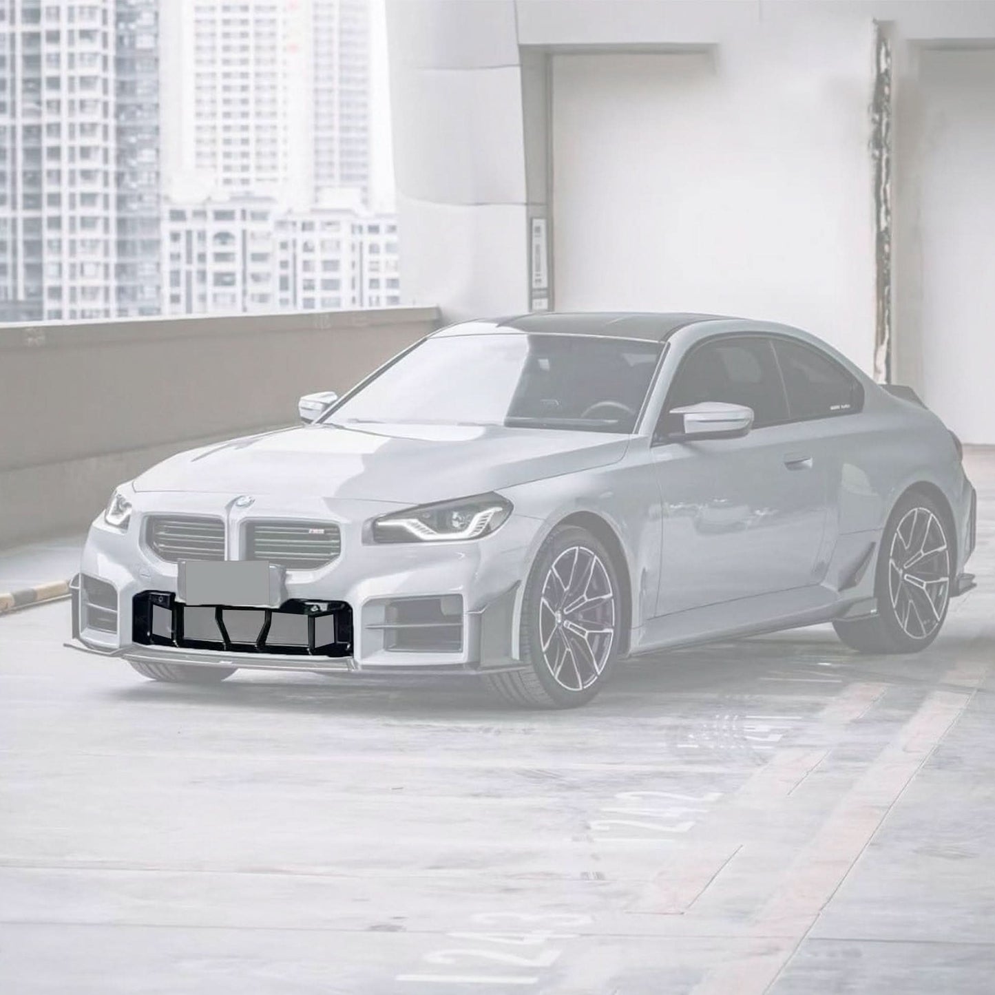 BMW 2 Series G87 M2 Carbon Fiber Front Bumper Center Lower Grille Kit (2023+)