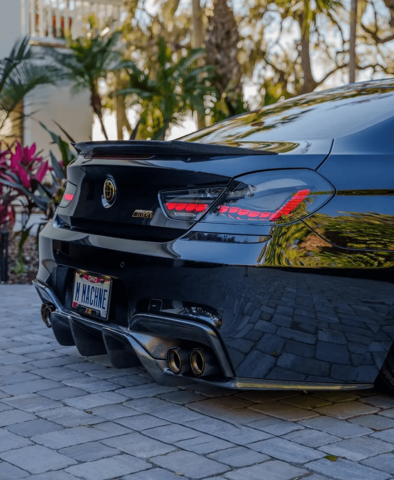 BMW 6 Series F12 F13 F06 Smoke and Red GTS OLED Style Taillights (2011-2018)