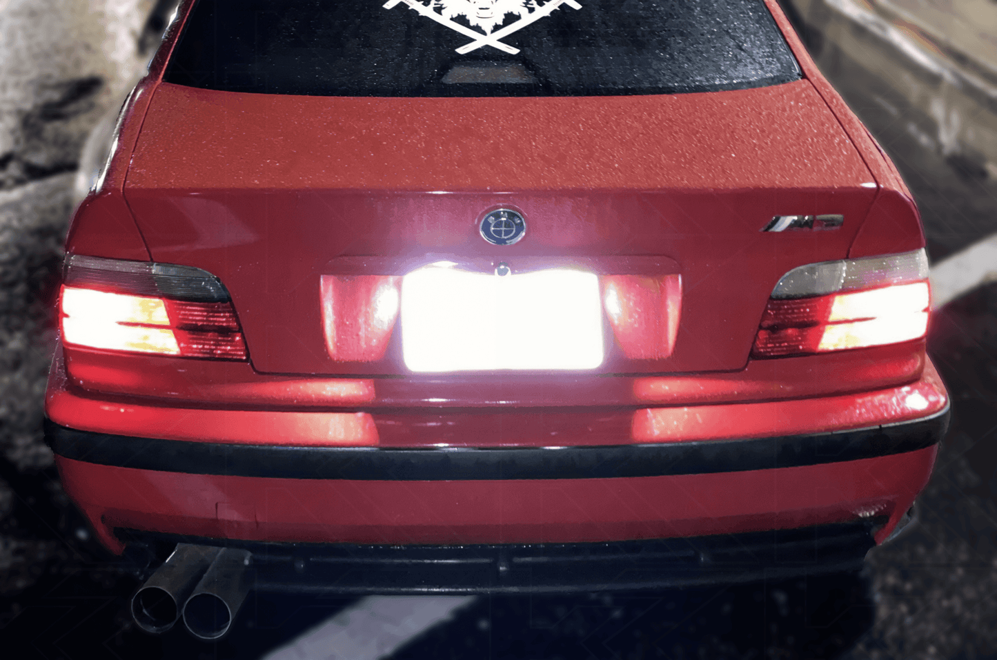 BMW E36 LED License Plate Lights  - Super Bright (1992–1999)