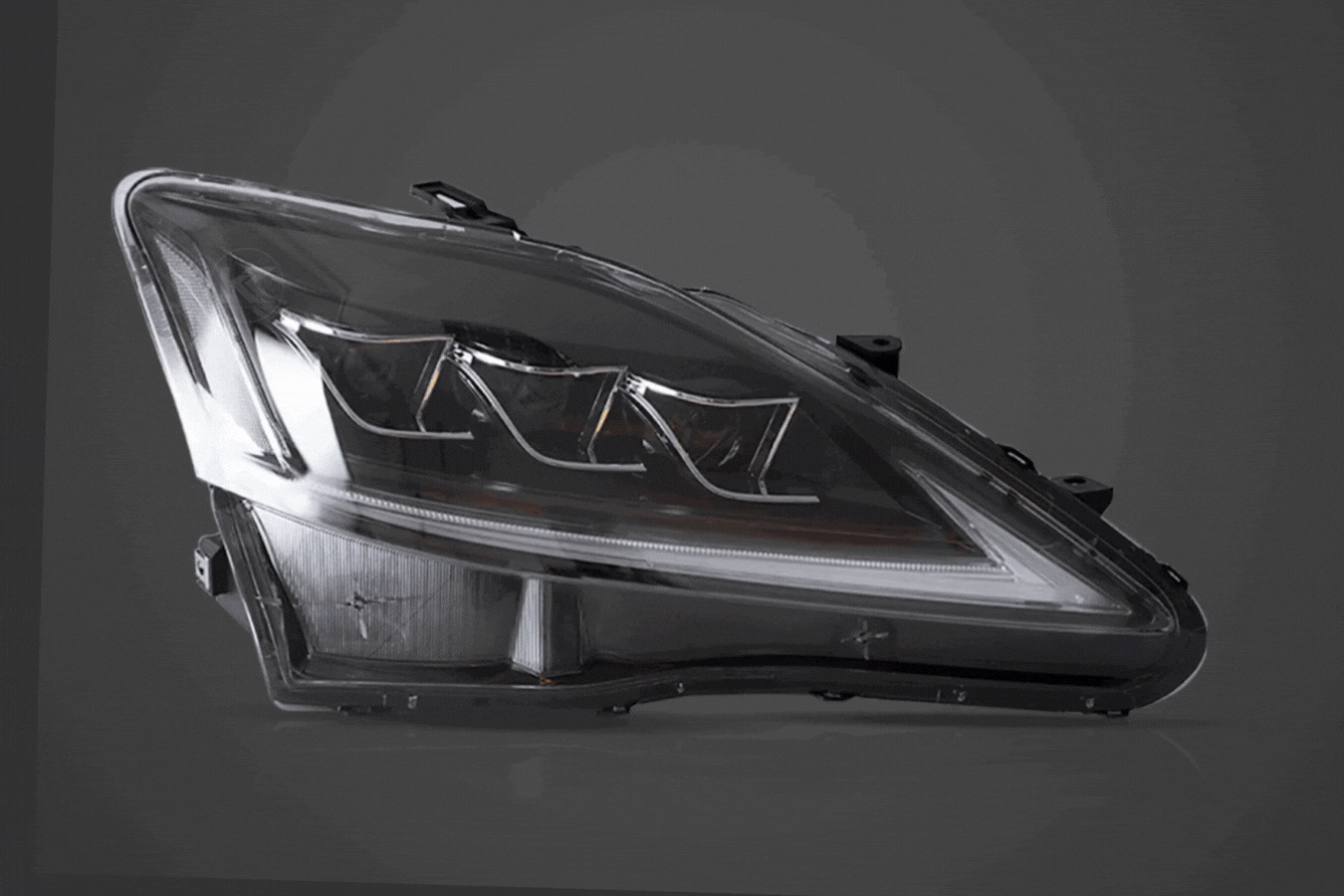 Lexus IS250/IS250C/IS350/IS220d & ISF(XE20) Black Matrix Projector Headlights (2006-2014)