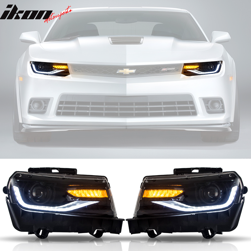 2014-2015 Chevy Camaro ZL1 Style Front Bumper Turn Signal Headlamps