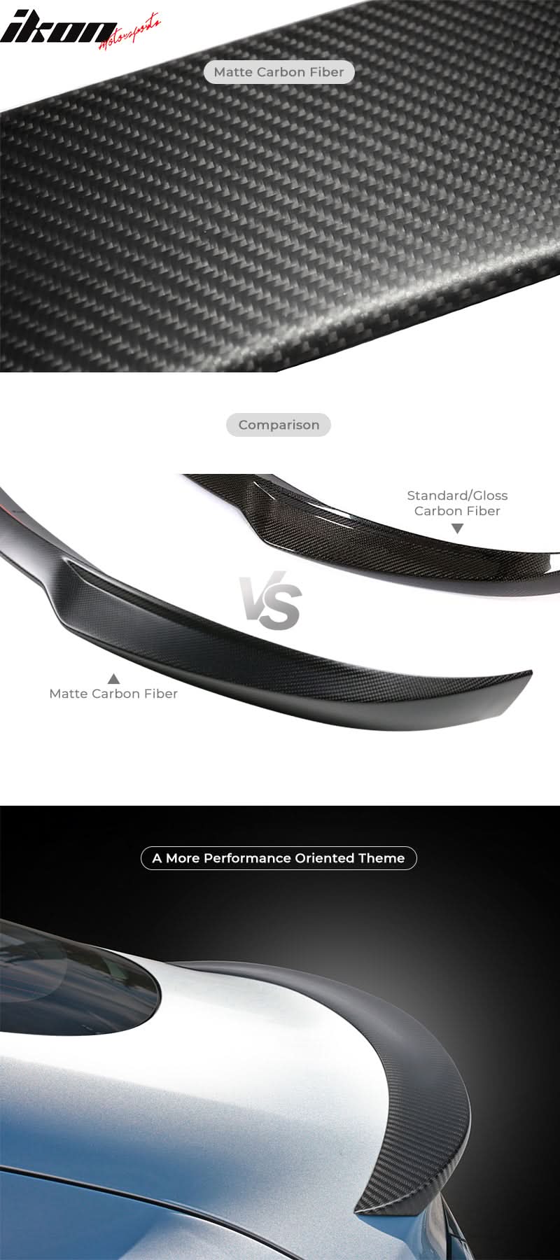 2010-2017 Benz E Class W207 C207 Coupe  AMG Carbon Fiber Trunk Spoiler