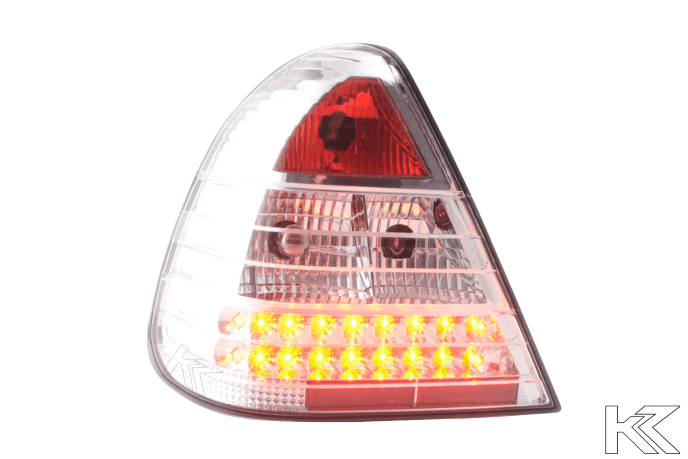 Mercedes Benz C-Class (202) Chrome Clear LED Taillights Set (1996-2000)