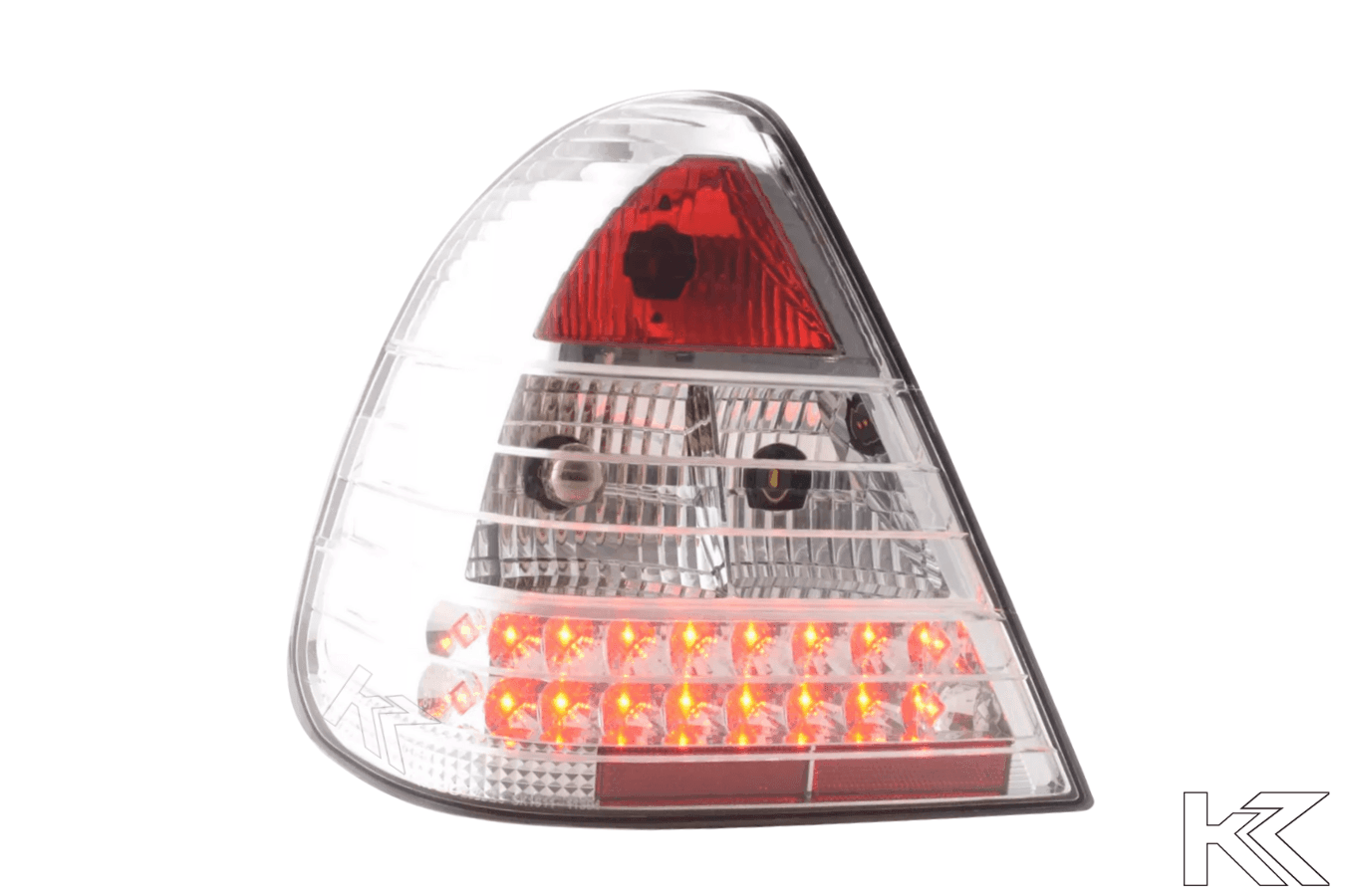 Mercedes Benz C-Class (202) Chrome Clear LED Taillights Set (1996-2000)