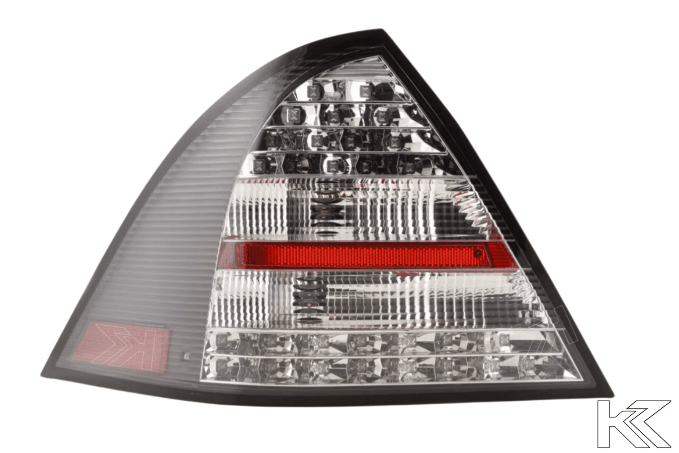 Mercedes Benz C-Class (203) Sedan Black LED Taillights Set (2005-2007)