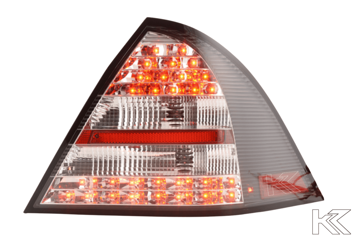 Mercedes Benz C-Class (203) Sedan Black LED Taillights Set (2005-2007)