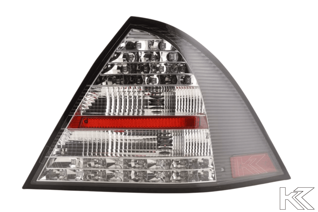 Mercedes Benz C-Class (203) Sedan Black LED Taillights Set (2005-2007)
