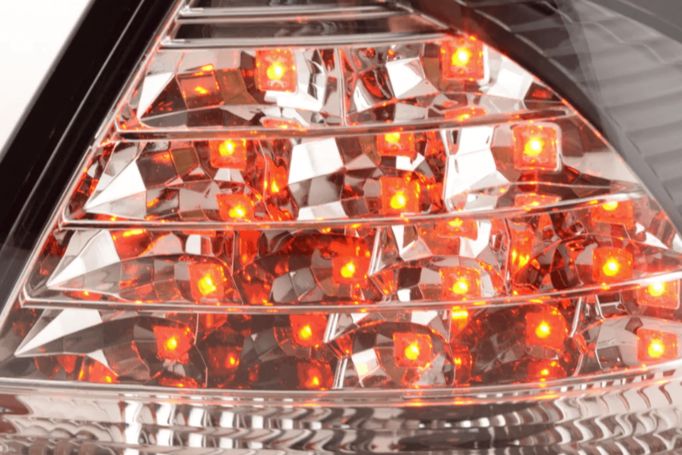 Mercedes Benz C-Class (203) Sedan Black LED Taillights Set (2005-2007)