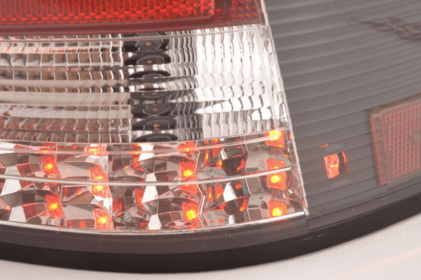 Mercedes Benz C-Class (203) Sedan Black LED Taillights Set (2005-2007)