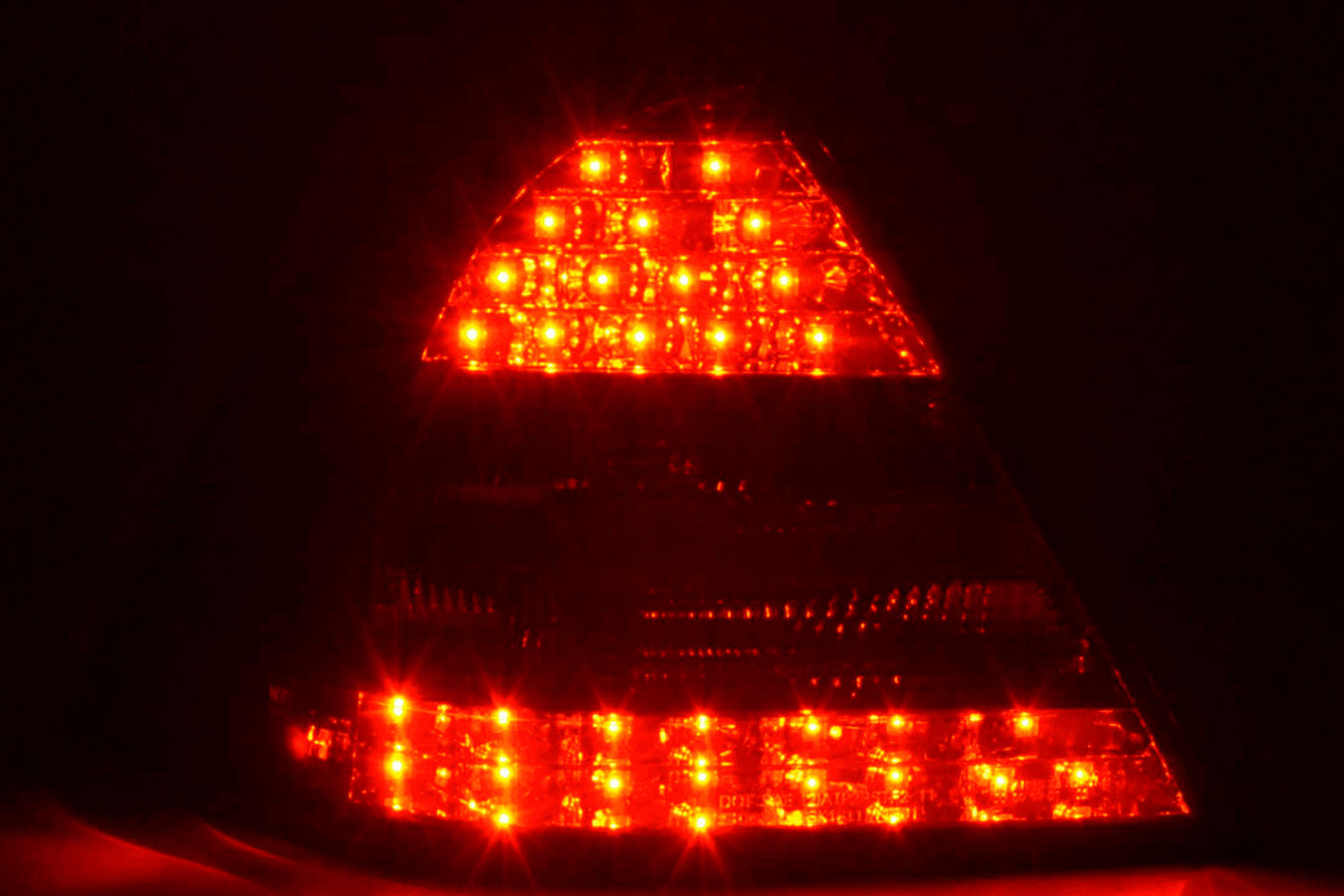 Mercedes Benz C-Class (203) Sedan Chrome Smoke LED Taillights Set (2005-2007)