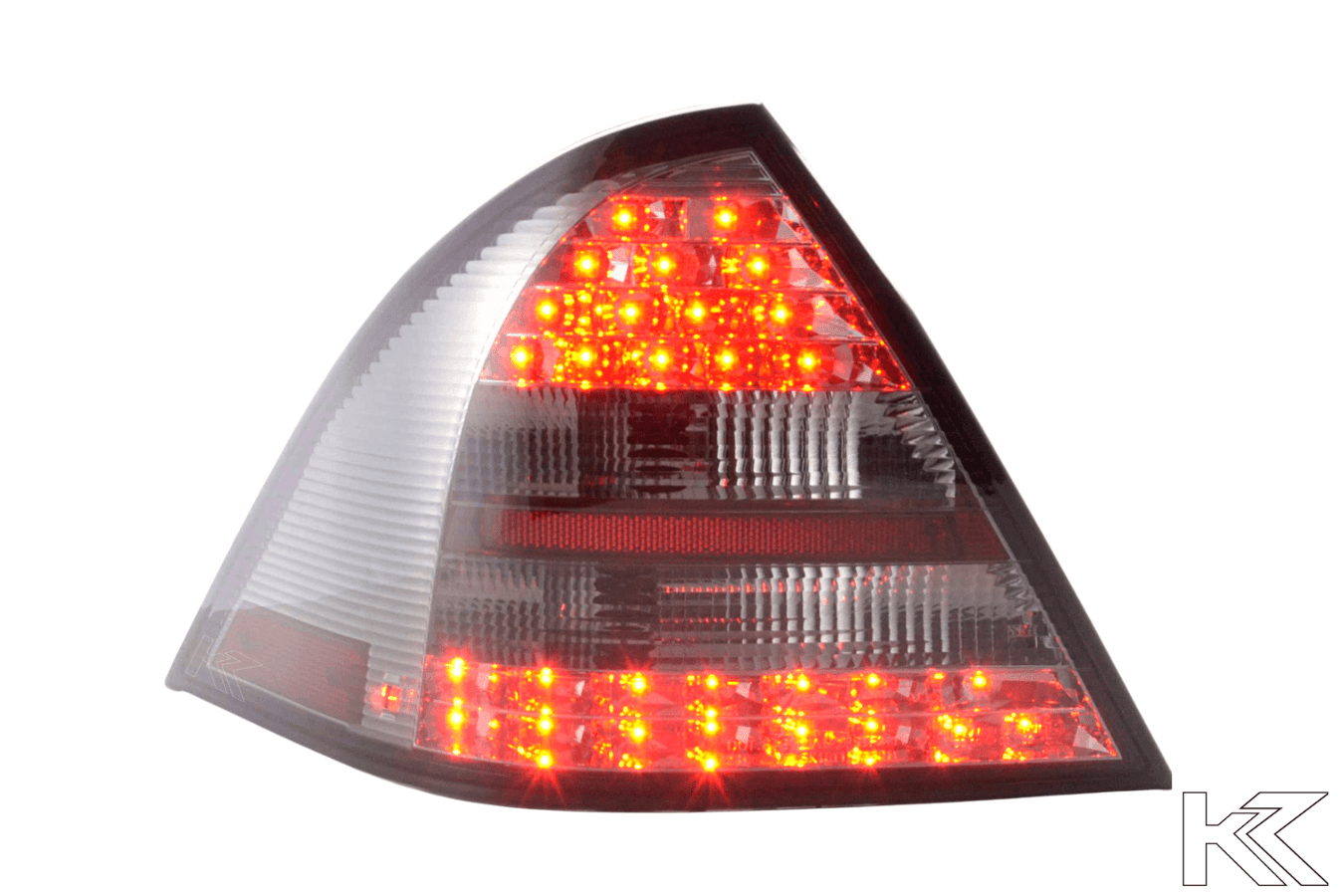 Mercedes Benz C-Class (203) Sedan Chrome Smoked LED Taillights Set (2001-2004)