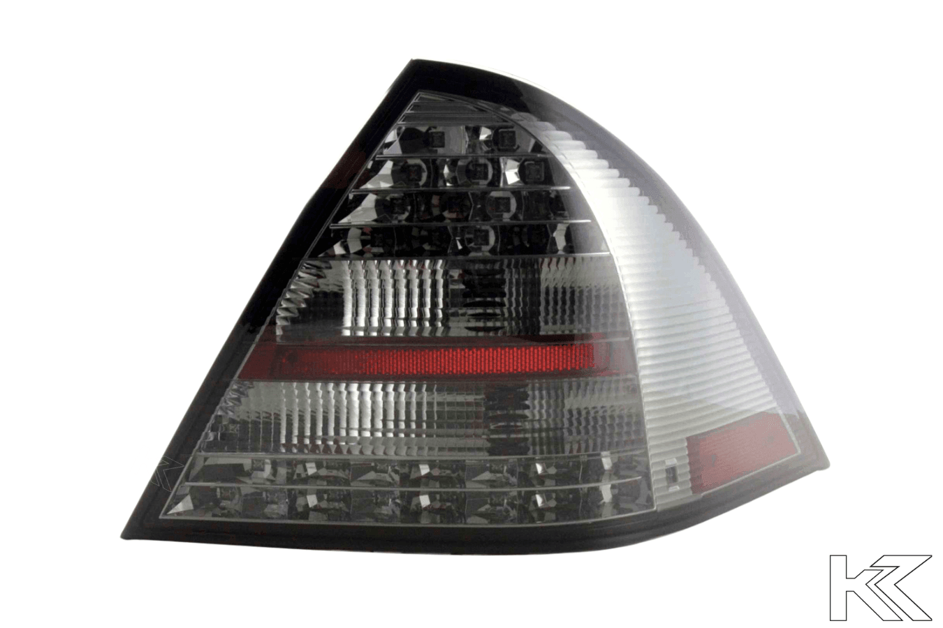 Mercedes Benz C-Class (203) Sedan Chrome Smoked LED Taillights Set (2001-2004)