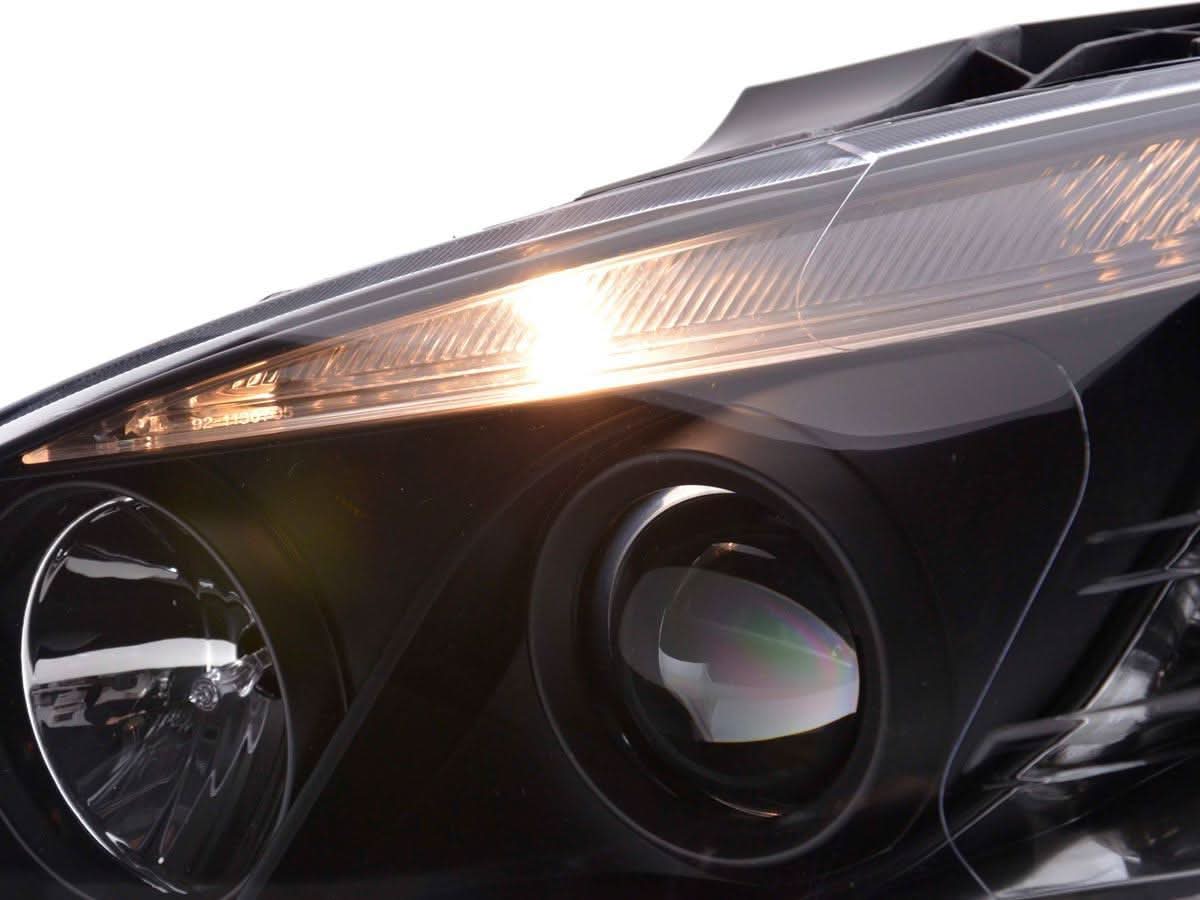 Mercedes Benz C-Class (204) Black LED Headlights with Daytime Running Lights (2007-2010)