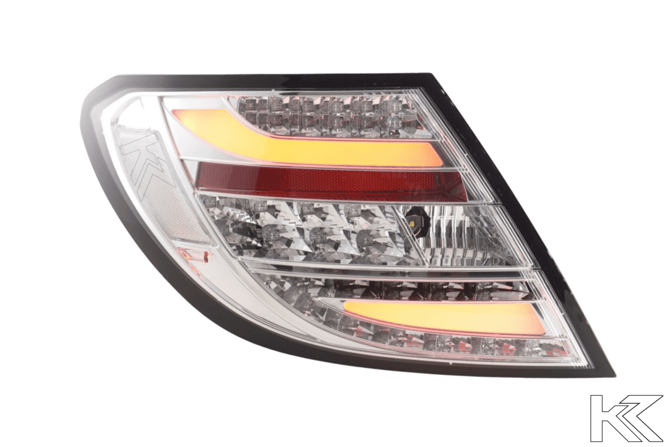 Mercedes Benz C-Class (204) Chrome Clear LED Taillights Set (2007-2011)