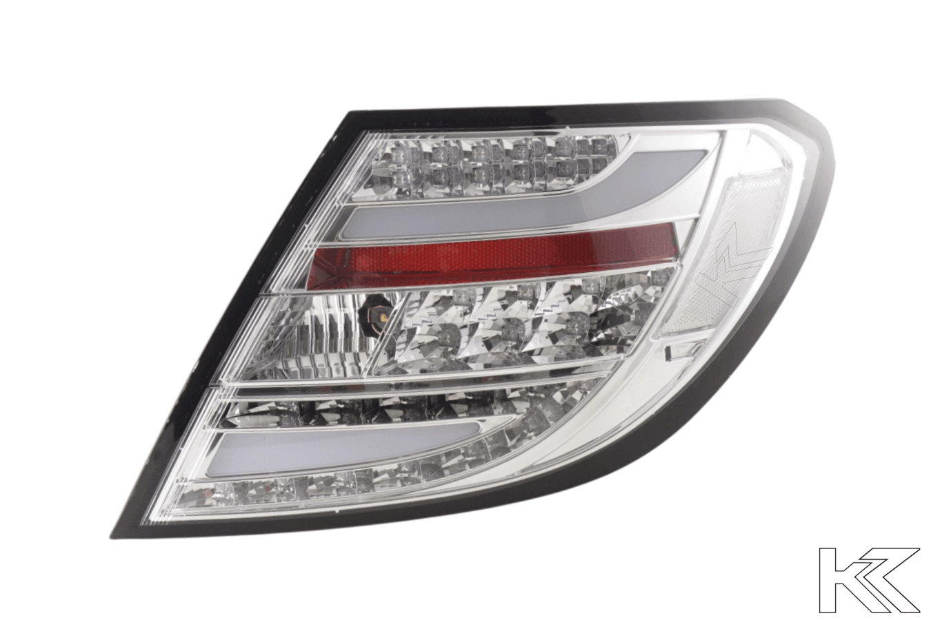 Mercedes Benz C-Class (204) Chrome Clear LED Taillights Set (2007-2011)