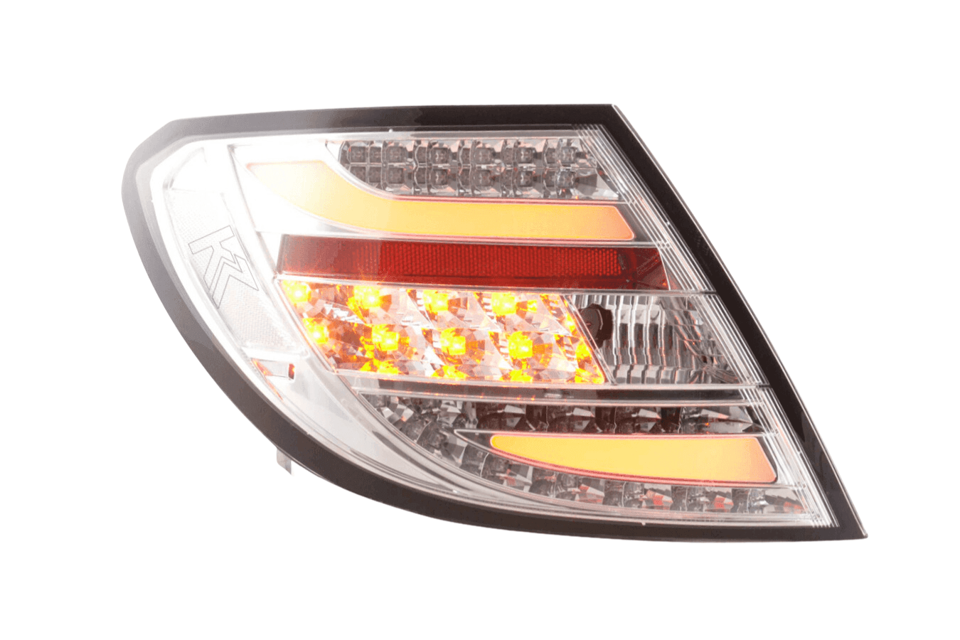 Mercedes Benz C-Class (204) Chrome Clear LED Taillights Set (2012-2014)