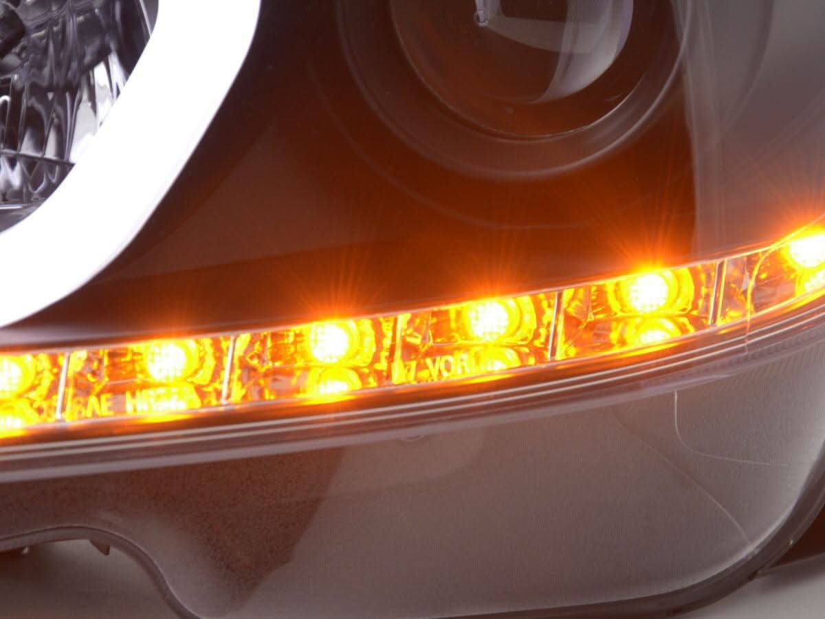 Mercedes-Benz C-Class W204 Black LED Headlights (2011-2014)