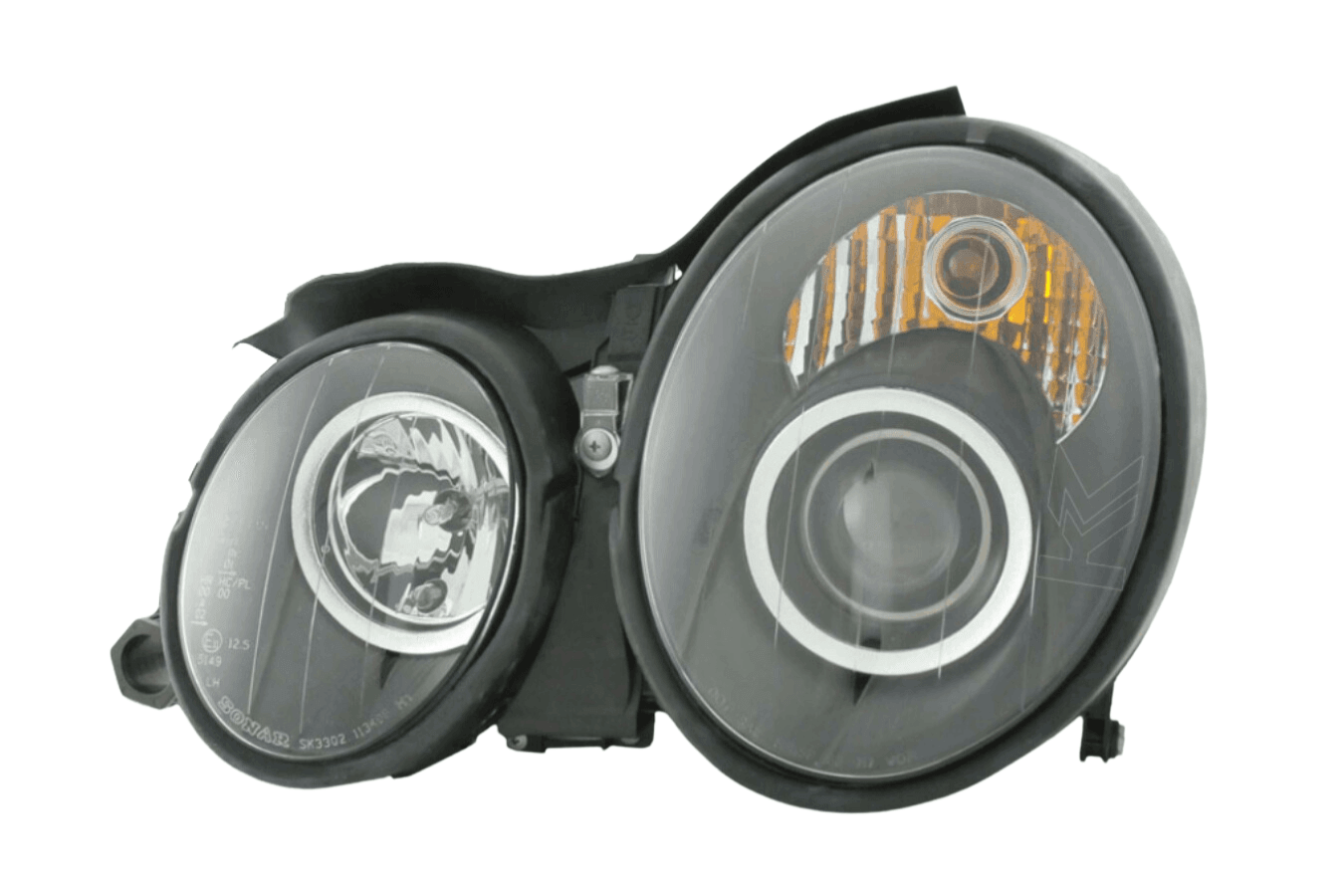 Mercedes Benz CLK (208) Black Headlight Set  (1998-2002)