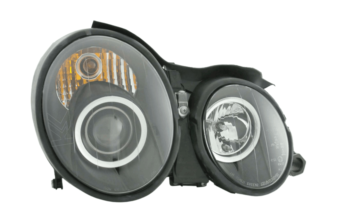 Mercedes Benz CLK (208) Black Headlight Set  (1998-2002)