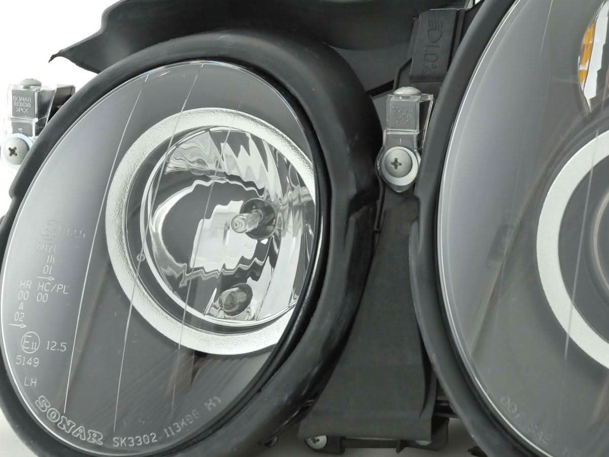 Mercedes Benz CLK (208) Black Headlight Set  (1998-2002)