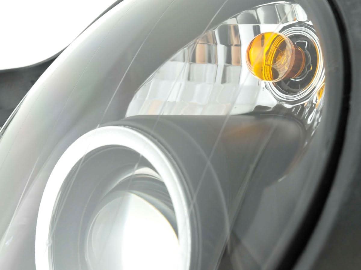 Mercedes Benz CLK (208) Black Headlight Set  (1998-2002)