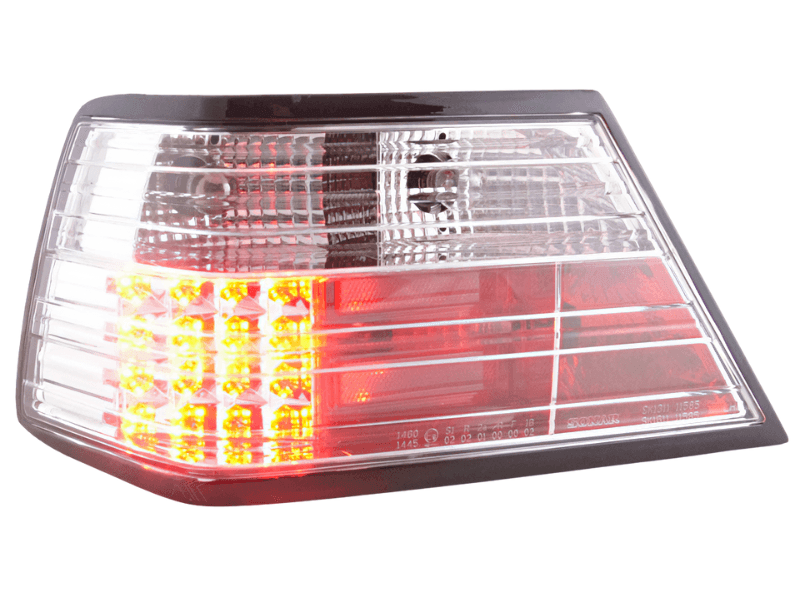 Mercedes-Benz E-Class (124) Limo/Sedan Clear LED Tail Lights (1985-1996)