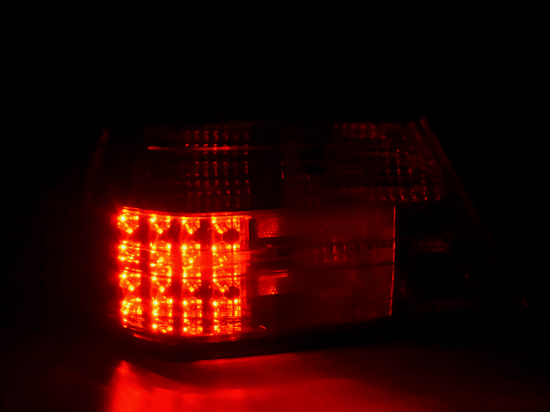Mercedes-Benz E-Class (124) Limo/Sedan Clear LED Tail Lights (1985-1996)
