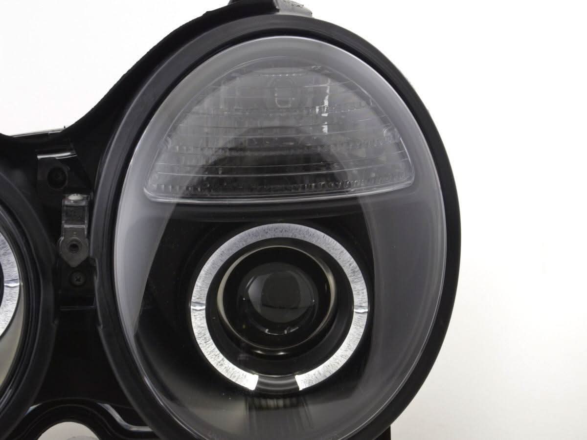Mercedes Benz E-Class (210) Black Angel Eye Headlights (1999-2001)