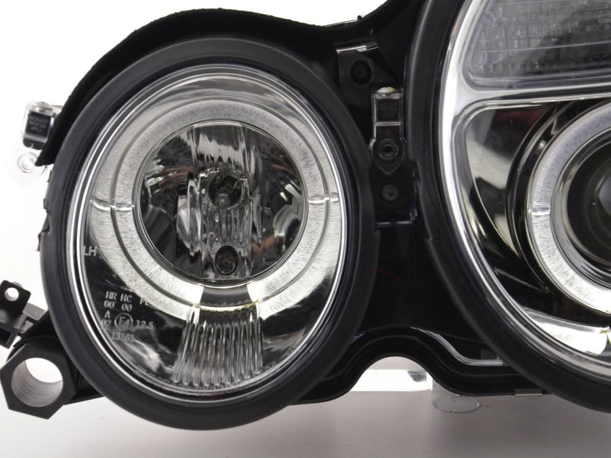 Mercedes Benz E-Class (210) Chrome Angel Eye Headlights (1999-2001)