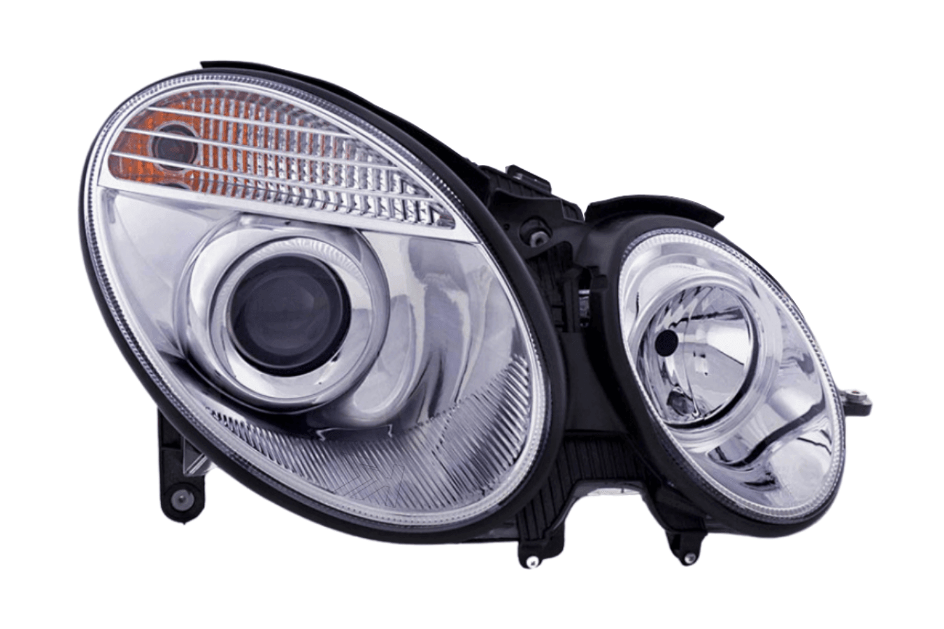 Mercedes Benz E-Class (211) Chrome Headlight Set (2006-2008)