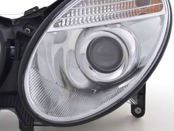 Mercedes Benz E-Class (211) Chrome Headlight Set (2006-2008)