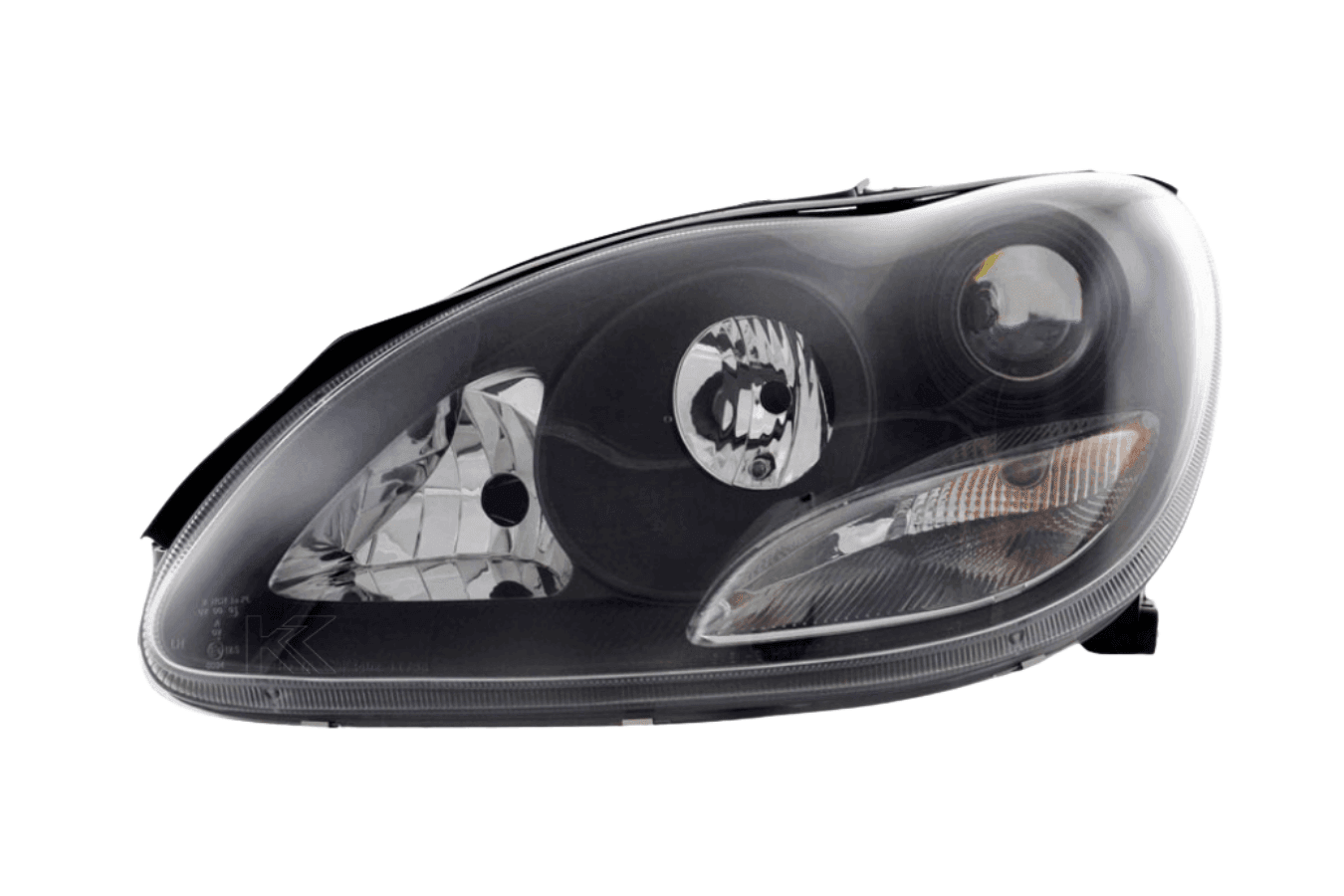 Mercedes Benz S-Class (220) Black Headlight Set (1998-2001)