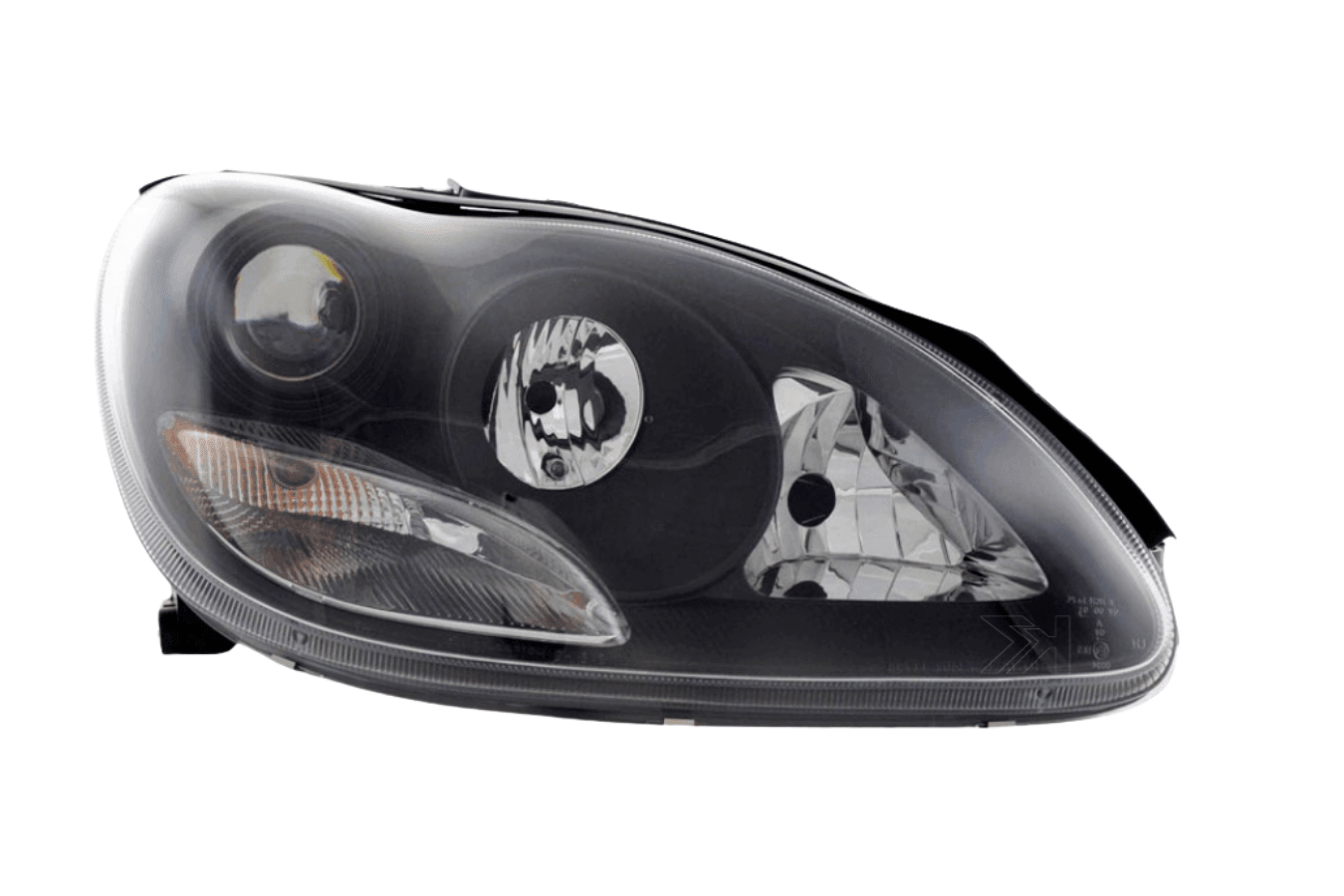 Mercedes Benz S-Class (220) Black Headlight Set (1998-2001)
