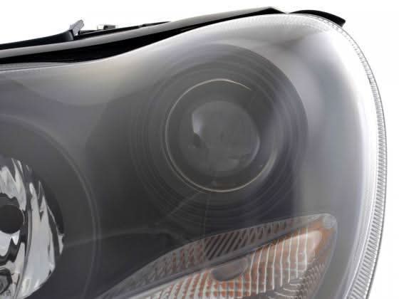 Mercedes Benz S-Class (220) Black Headlight Set (1998-2001)