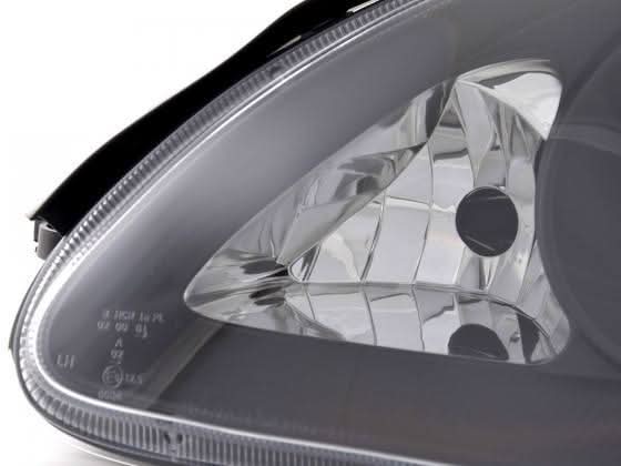 Mercedes Benz S-Class (220) Black Headlight Set (1998-2001)