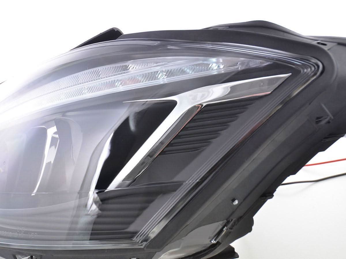 Mercedes Benz S-Class (221) Black LED Headlights with Daytime Running Lights (2005 - 2009)