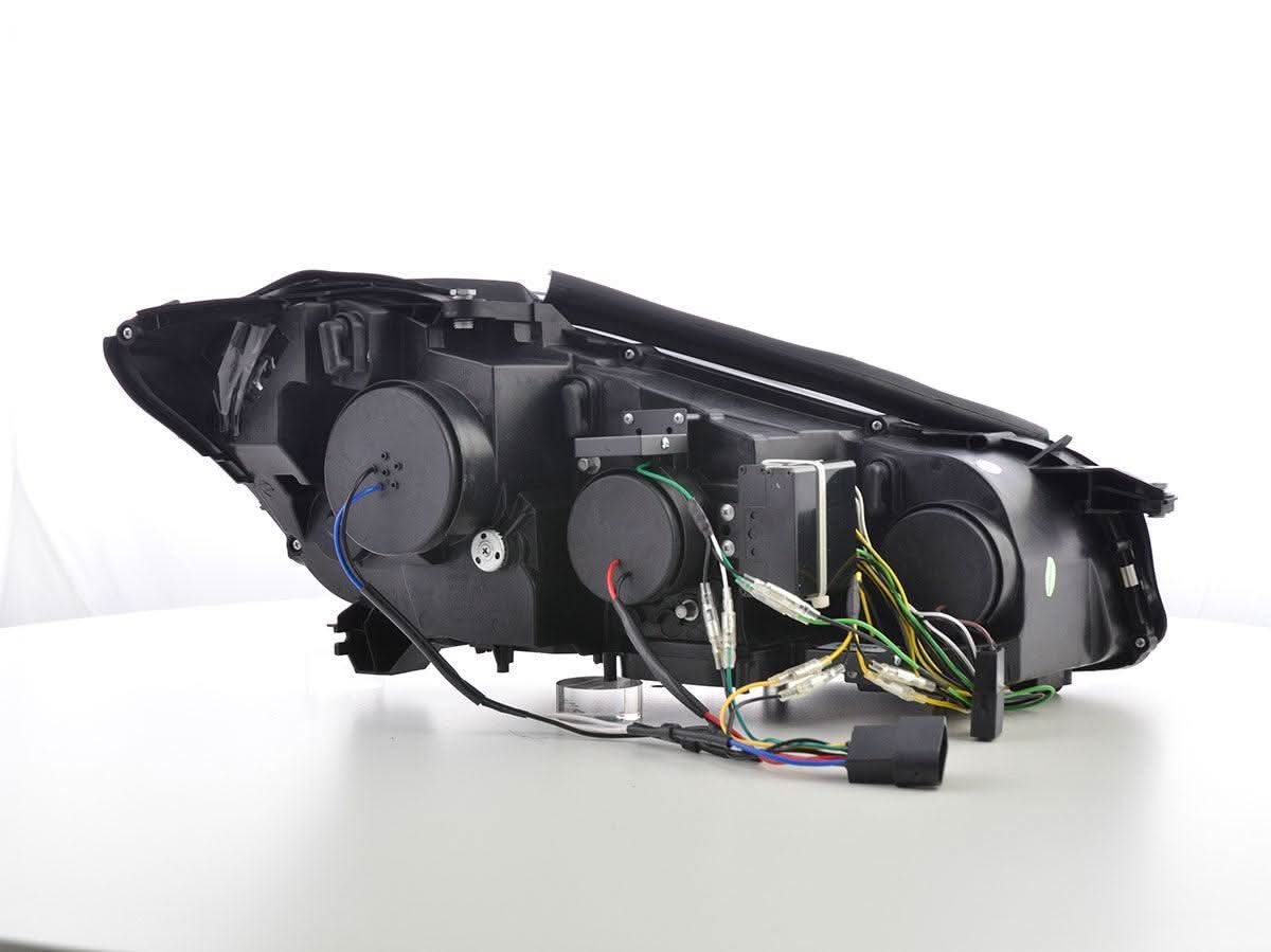 Mercedes Benz S-Class (221) Black LED Headlights with Daytime Running Lights (2005 - 2009)