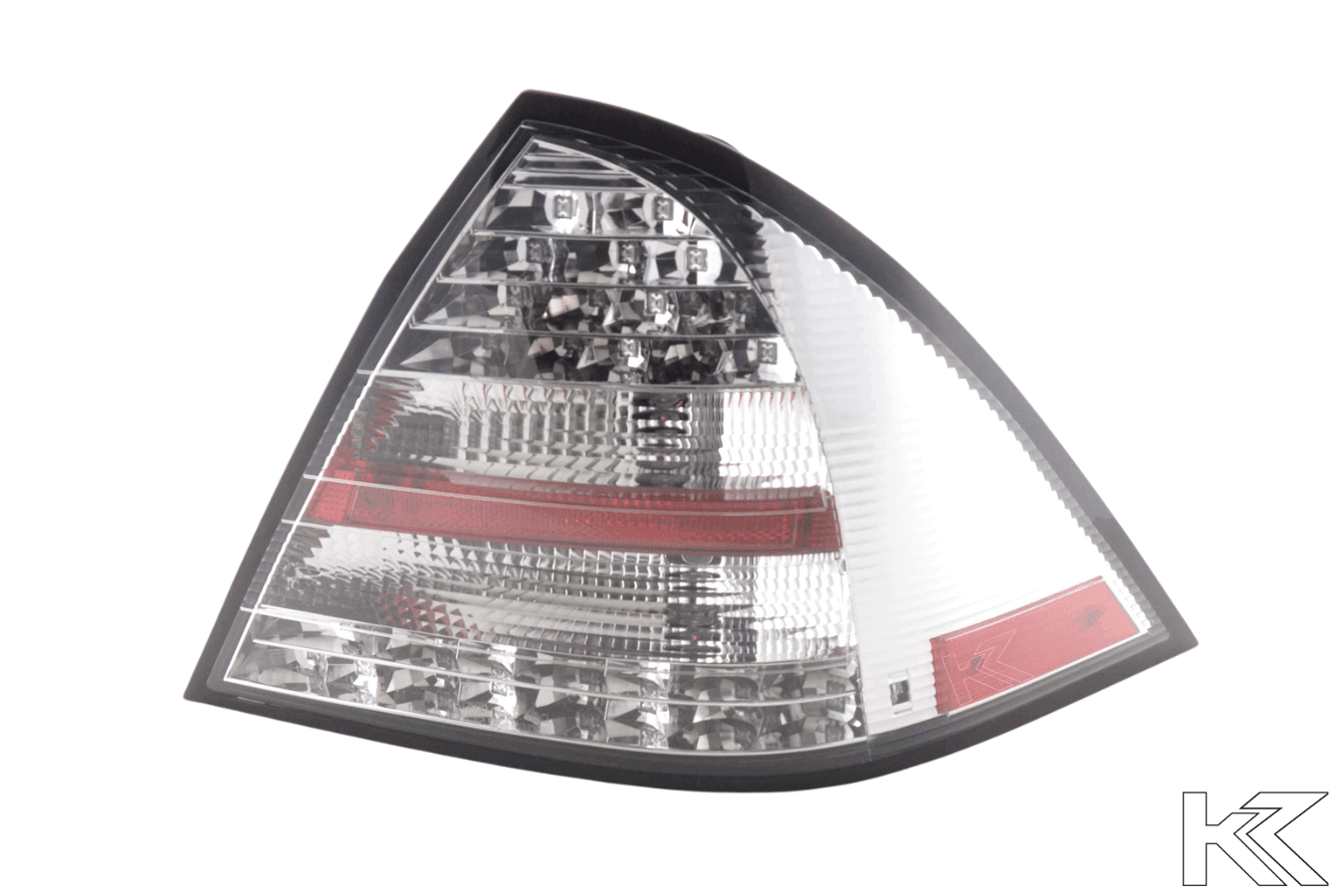 Mercedes W203 Chrome Clear LED Tail Lights (2001-2004)