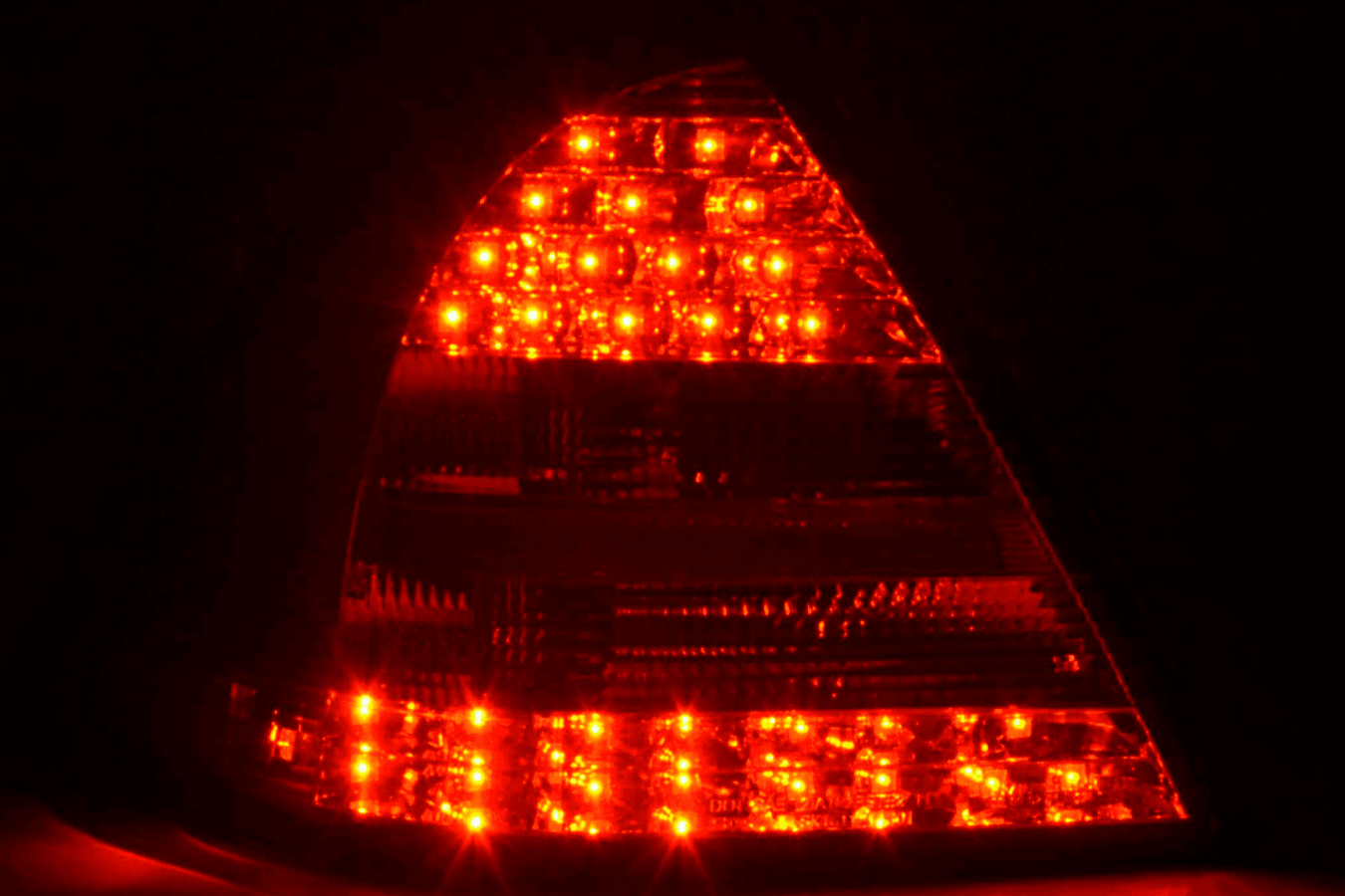 Mercedes W203 Chrome Clear LED Tail Lights (2001-2004)