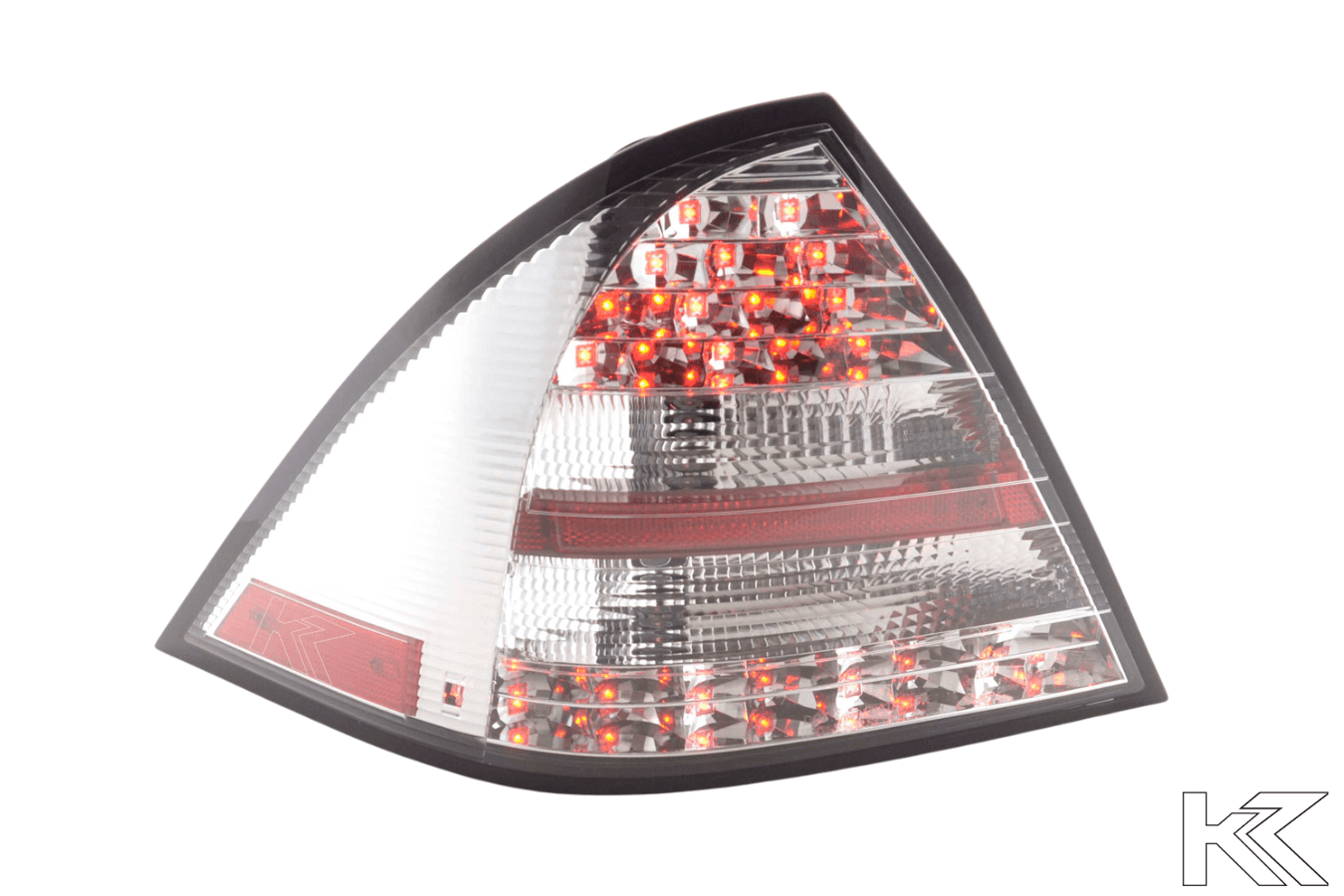 Mercedes W203 Chrome Clear LED Tail Lights (2005-2007)